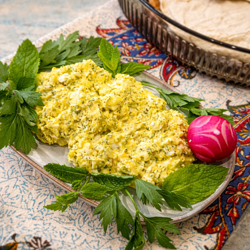 Panir Boroshteh (Cheese Omelette)